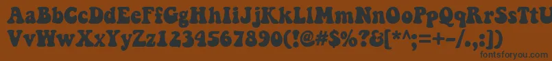 Keepontruckin Font – Black Fonts on Brown Background