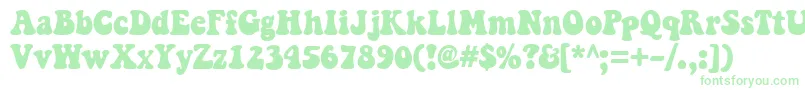 Keepontruckin Font – Green Fonts on White Background