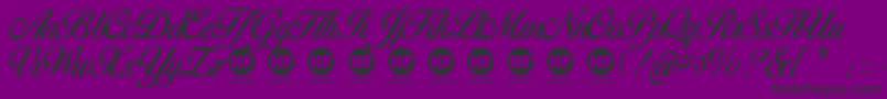 BirdsOfParadisePersonalUseOnly Font – Black Fonts on Purple Background