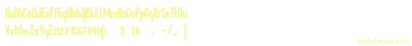 MegapolisBlack Font – Yellow Fonts on White Background