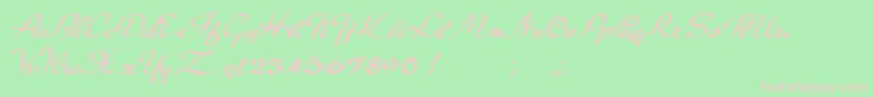 Carpete Font – Pink Fonts on Green Background
