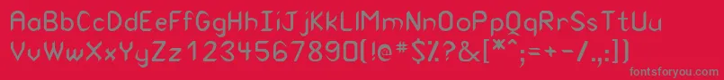 Rearaborn Font – Gray Fonts on Red Background