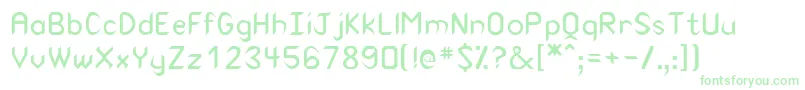 Rearaborn Font – Green Fonts on White Background