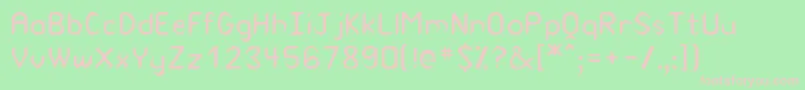 Rearaborn Font – Pink Fonts on Green Background