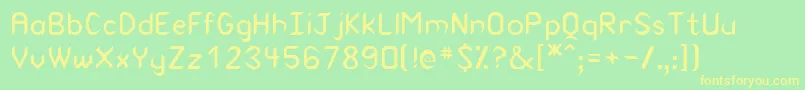 Rearaborn Font – Yellow Fonts on Green Background