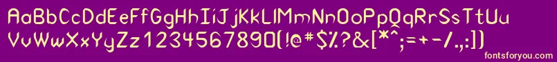 Rearaborn Font – Yellow Fonts on Purple Background