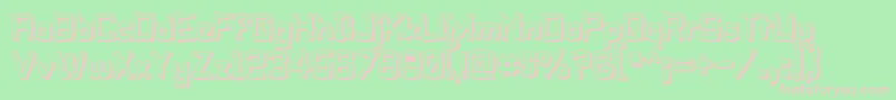 Pillsoft Font – Pink Fonts on Green Background