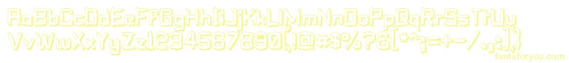 Pillsoft Font – Yellow Fonts on White Background