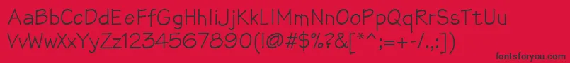 Saiba mais sobre a fonte Mathsofttext Fonte Mathsofttext – fontes pretas em um fundo vermelho