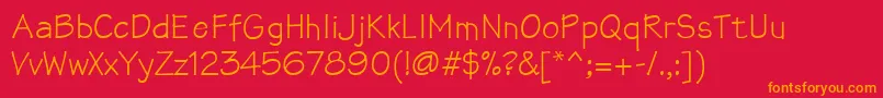 fuente Mathsofttext – Fuentes Naranjas Sobre Fondo Rojo
