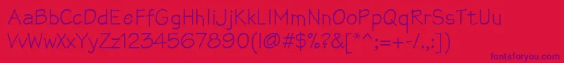 Mathsofttext Font – Purple Fonts on Red Background