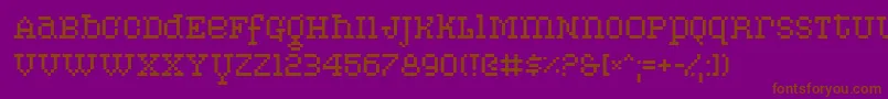 Pixelpirate Font – Brown Fonts on Purple Background