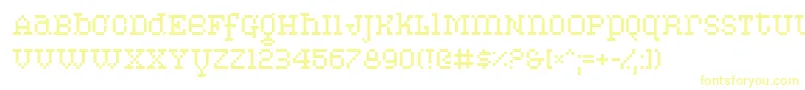 Pixelpirate Font – Yellow Fonts on White Background