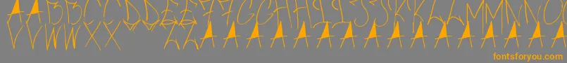 BrushOfAnarchy Font – Orange Fonts on Gray Background