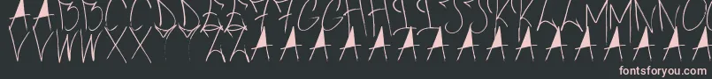 BrushOfAnarchy Font – Pink Fonts on Black Background