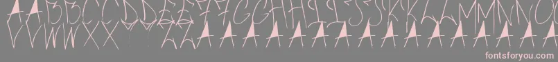 BrushOfAnarchy Font – Pink Fonts on Gray Background