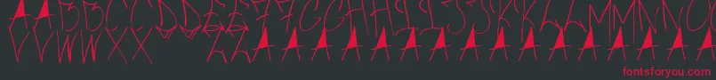 BrushOfAnarchy Font – Red Fonts on Black Background