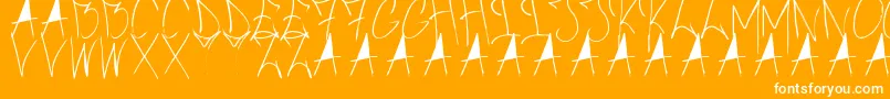 BrushOfAnarchy Font – White Fonts on Orange Background