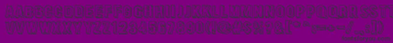 CactusTequila Font – Black Fonts on Purple Background