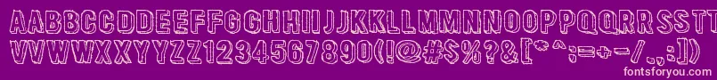 CactusTequila Font – Pink Fonts on Purple Background