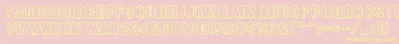 CactusTequila Font – Yellow Fonts on Pink Background