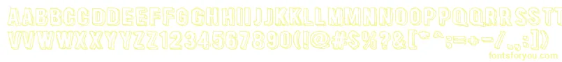 CactusTequila Font – Yellow Fonts on White Background