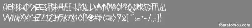 TribalThreat Font – White Fonts on Gray Background