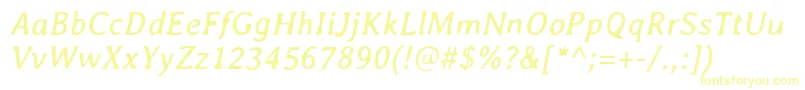 AveriaItalic Font – Yellow Fonts