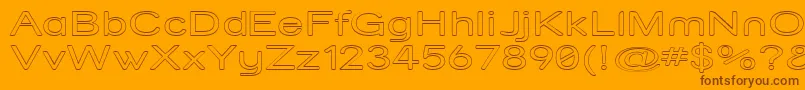 En savoir plus sur la police Strvarox Police Strvarox – polices brunes sur fond orange
