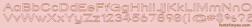 Weitere Informationen zur Strvarox-Schriftart Strvarox-Schriftart – Braune Schriften auf rosa Hintergrund