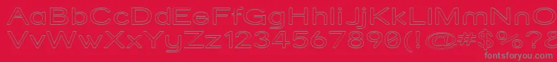 Strvarox Font – Gray Fonts on Red Background
