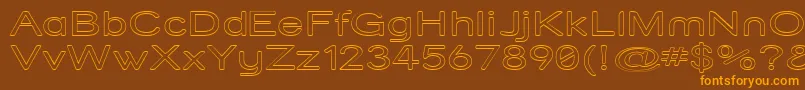 fuente Strvarox – Fuentes Naranjas Sobre Fondo Marrón