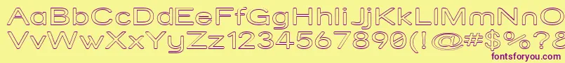 Strvarox Font – Purple Fonts on Yellow Background