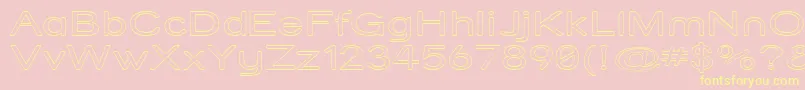 Strvarox Font – Yellow Fonts on Pink Background