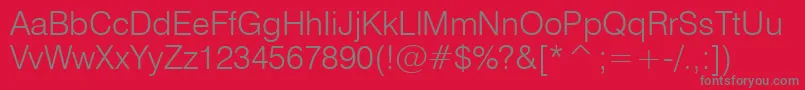 Swz721l Font – Gray Fonts on Red Background