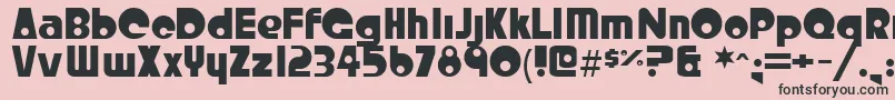 Crystalr Font – Black Fonts on Pink Background