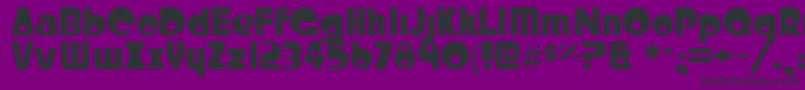 Crystalr Font – Black Fonts on Purple Background