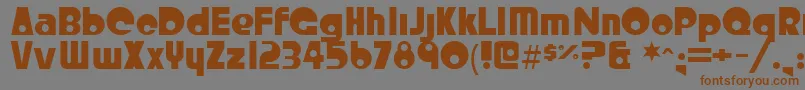 Crystalr Font – Brown Fonts on Gray Background