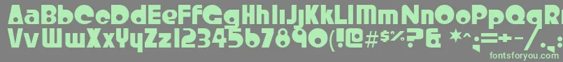 Crystalr Font – Green Fonts on Gray Background