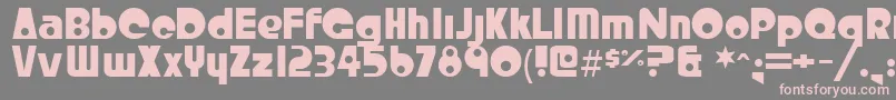 Crystalr Font – Pink Fonts on Gray Background