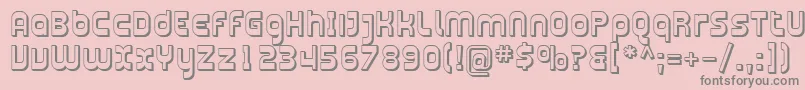 Sfplasmaticashaded Font – Gray Fonts on Pink Background