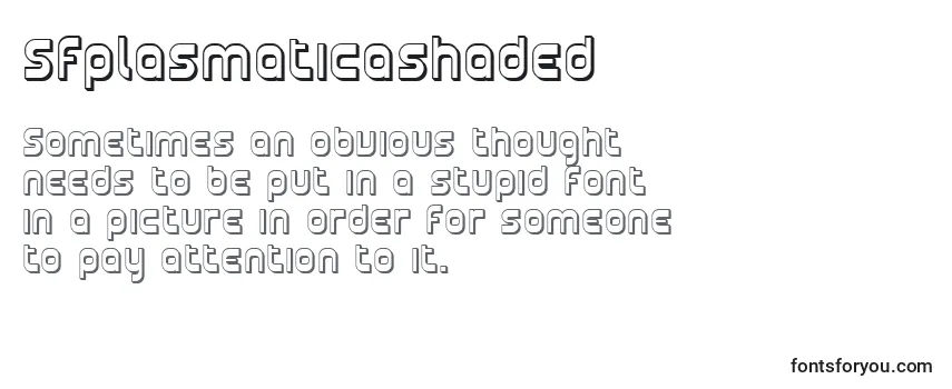 Review of the Sfplasmaticashaded Font
