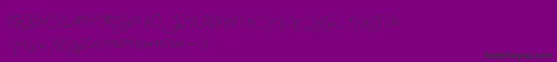 BmdSimplyGlamorous-Schriftart – Schwarze Schriften auf violettem Hintergrund