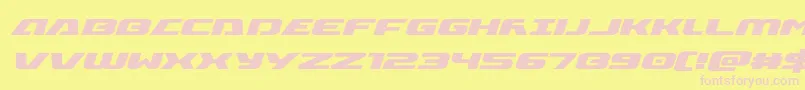 Iapetusital Font – Pink Fonts on Yellow Background