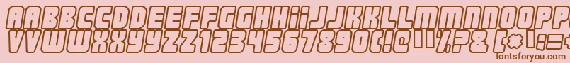 Nonstop ffy Font – Brown Fonts on Pink Background