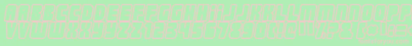 Nonstop ffy Font – Pink Fonts on Green Background