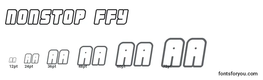 Nonstop ffy Font Sizes