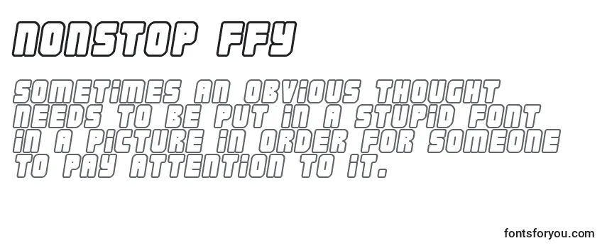 Nonstop ffy-fontti