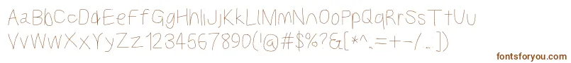 Kabinabd Font – Brown Fonts on White Background