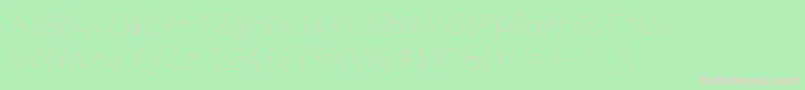 Kabinabd Font – Pink Fonts on Green Background